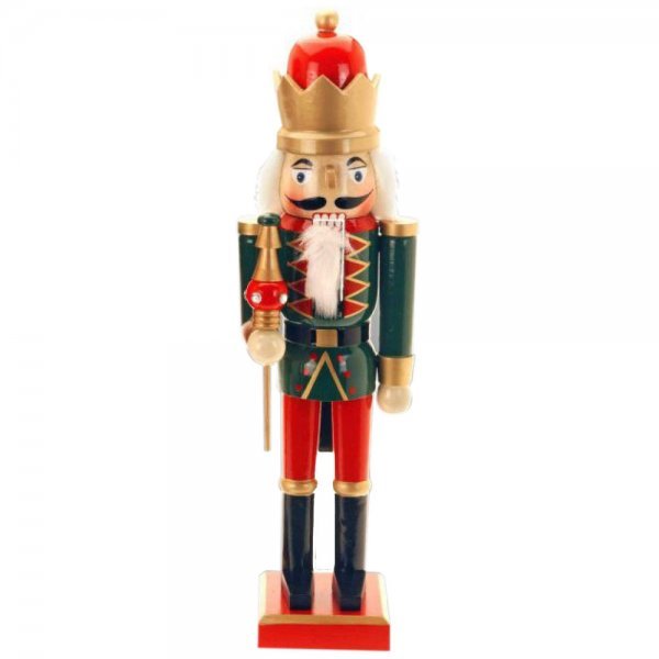 Χριστουγεννιάτικος Διακοσμητικός Μολυβένιος Στρατιώτης, Βασιλιάς με Σκήπτρο (25cm)